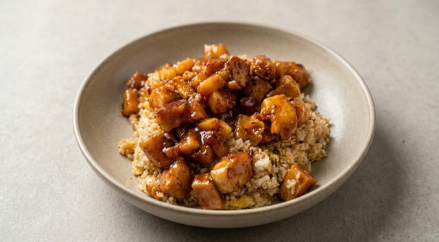 Spicy Tofu Fried Rice.