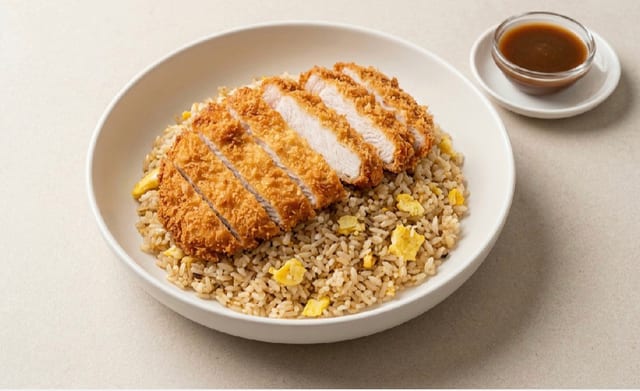 Chicken Katsu w/ Fried Rice.